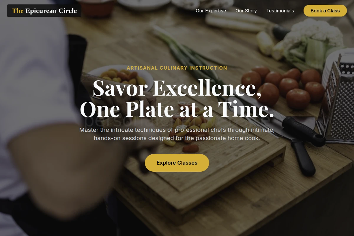 Handcrafted Cooking Class