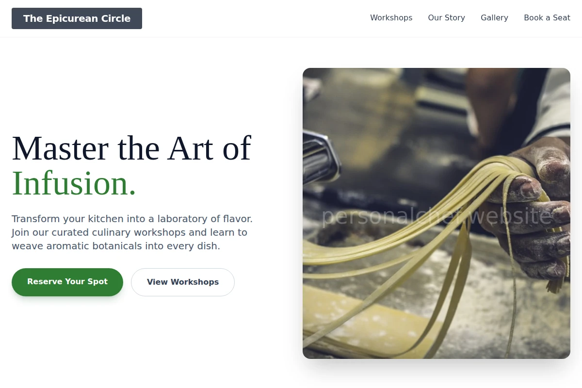 Infusion Cooking Class