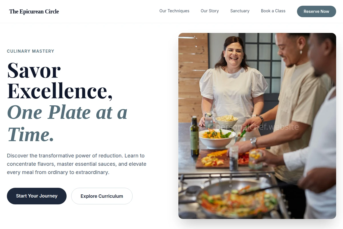 Reduction Cooking Class