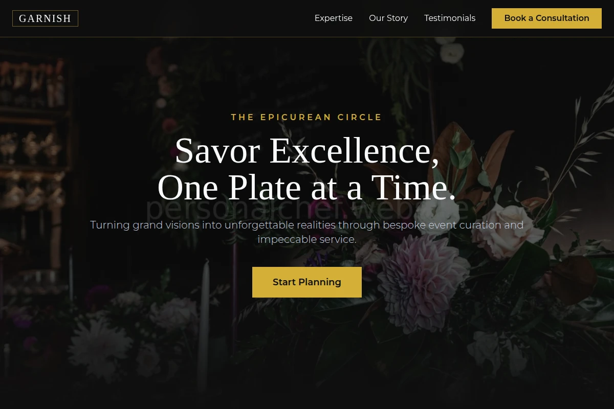 Garnish Event Planning