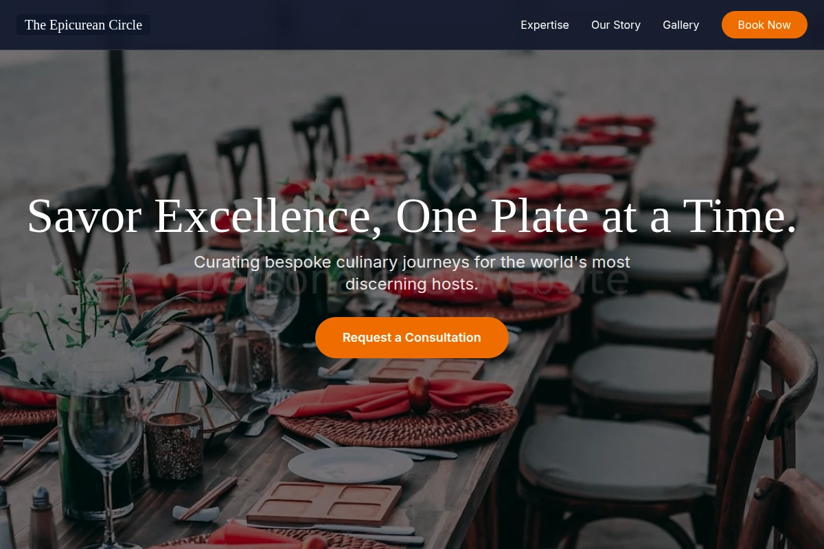 Menu Event Planning