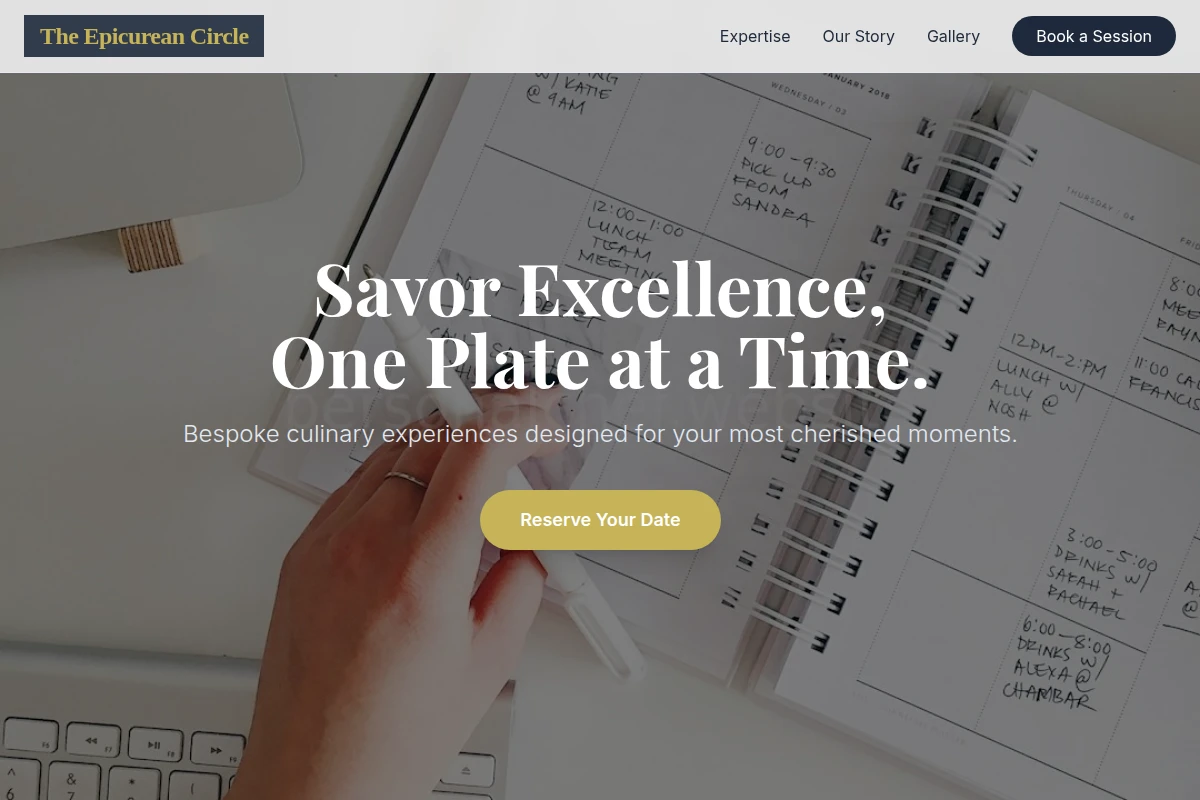 Chef Event Planning