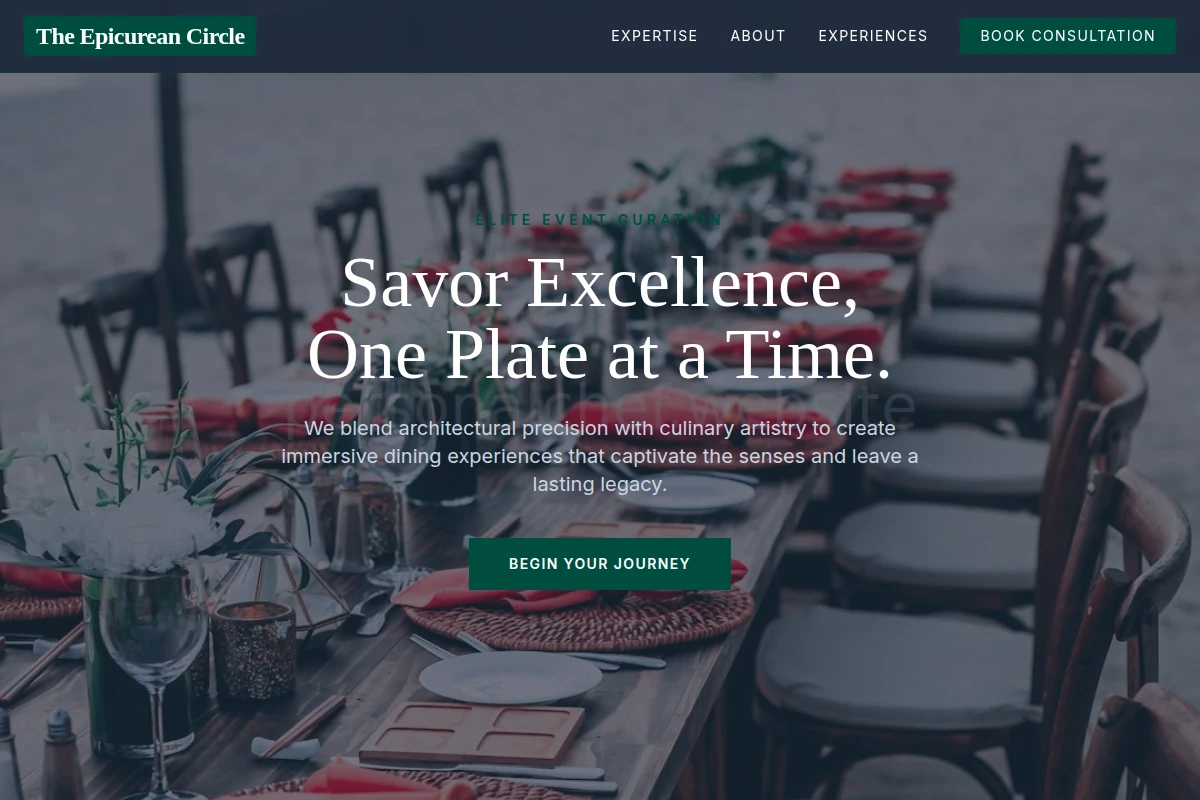 Gourmet Event Planning