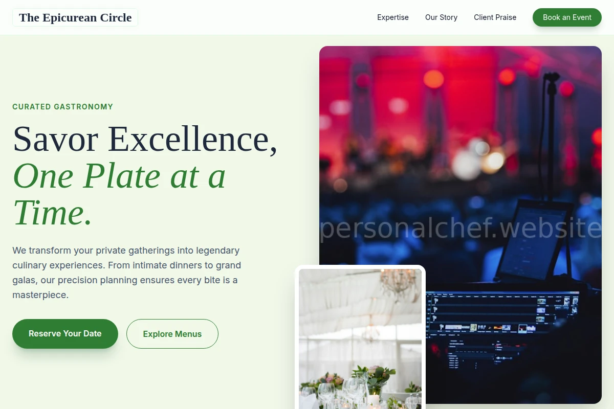 Chef Event Planning