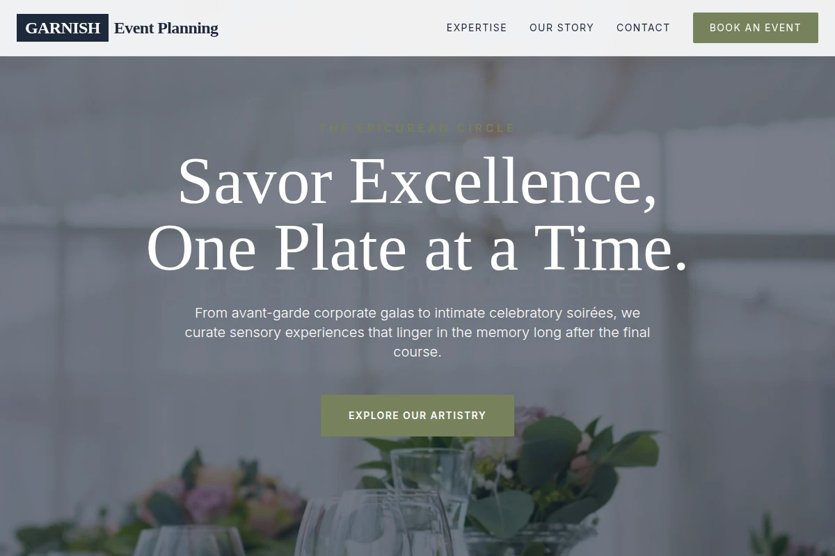 Garnish Event Planning