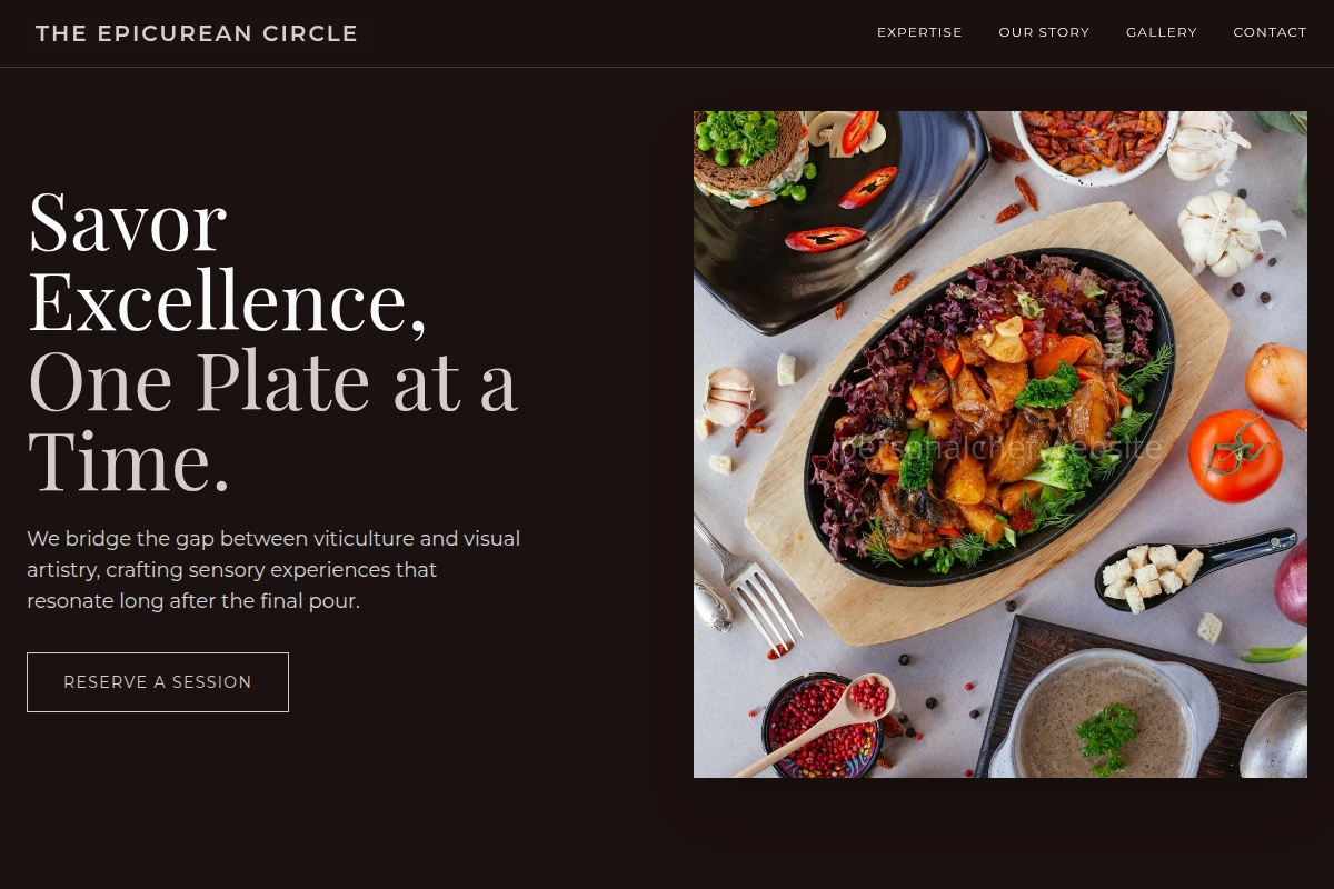 Sommelier Food Styling