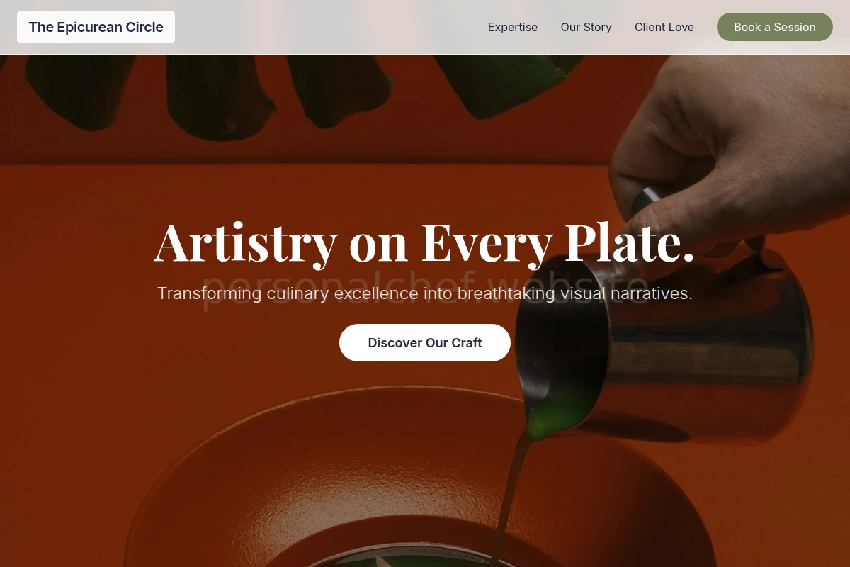 Menu Food Styling